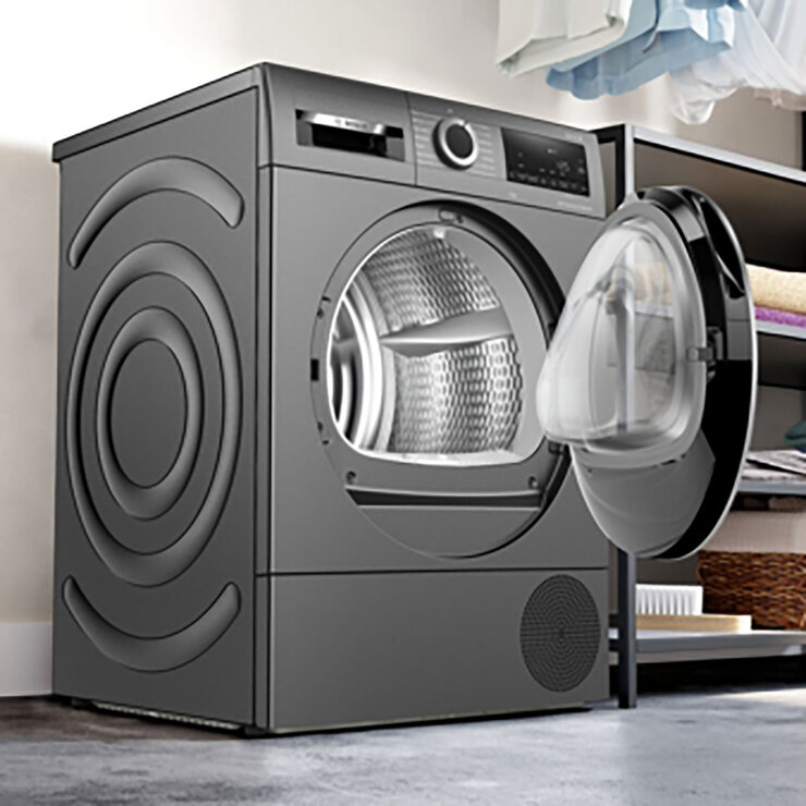 Bosch WQG245R2GB, Series 6, 9kg, Heat Pump Tumble Dryer A+++ Rating in Graphite