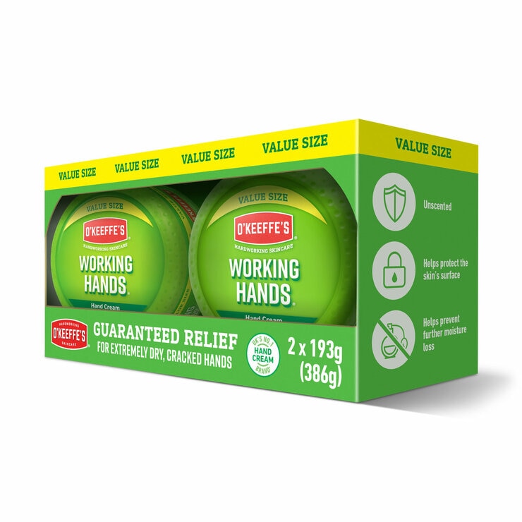 O’Keeffe’s Working Hands Cream, 2 x 193ml
