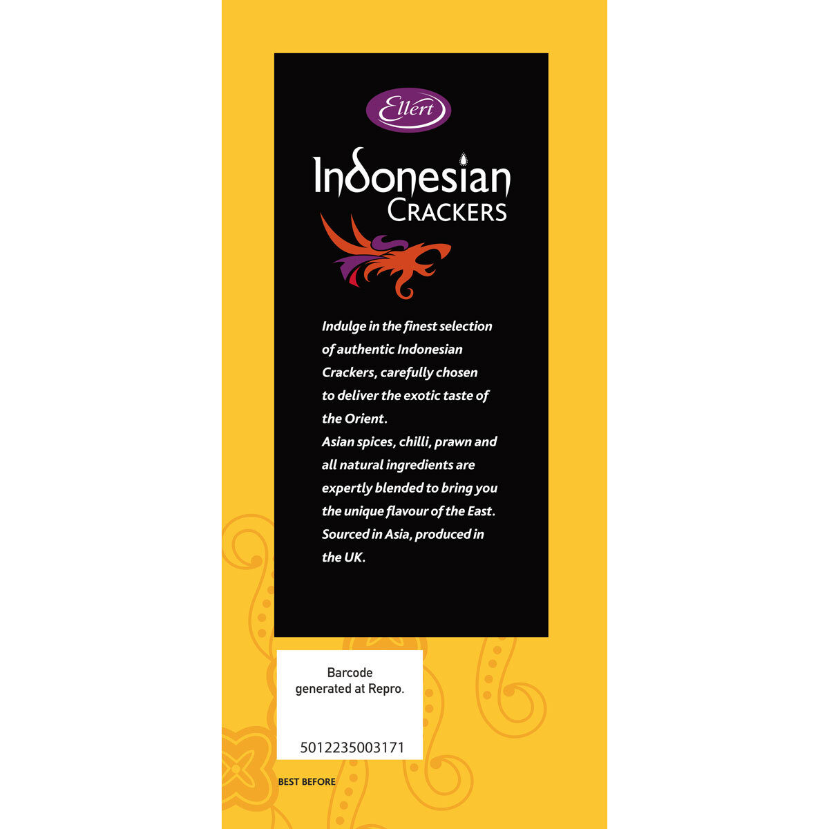 Ellert Indonesian Crackers, 300g