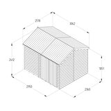 Forest Garden Timberdale 10ft x 8ft 3" (3 x 2.5m) Tongue & Groove Wooden Storage Shed