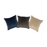 Velvet Feather Filled Deco Cushion 55 x 55 cm, Dress Blue
