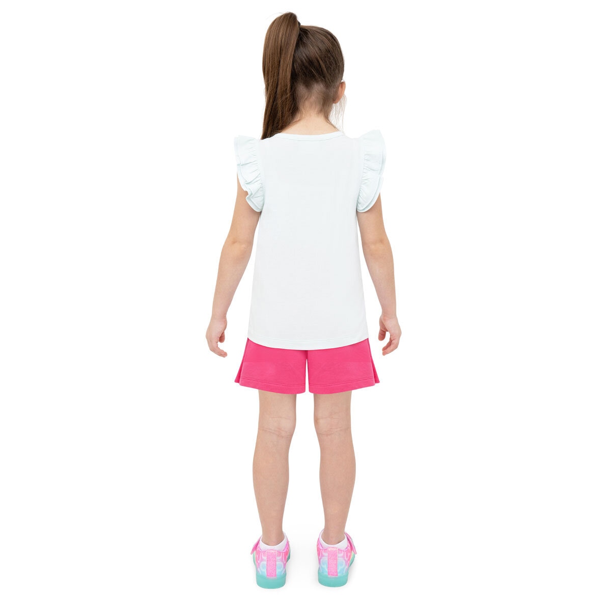 Skechers Kids Tee & Short 3 Piece Set in Lilac