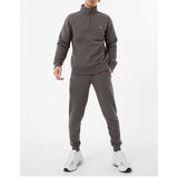 Jack Wills Men's Barchester 1/4 Zip Sweatshirt in Slate Grey