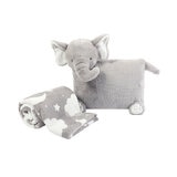 Snuggle Me Too 2 Piece Blanket & Plush Set, Elephant