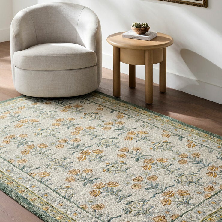 Livabliss Fairfax Green Wool Rug, In 2 Sizes Livabliss Fairfax Green Wool Rug, In 2 Sizes