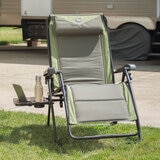 Timber Ridge Zero Gravity Folding Lounger with Side Table