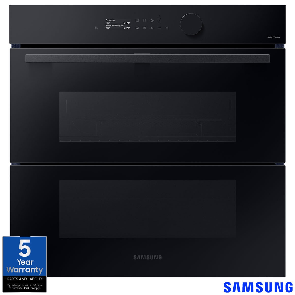 Samsung Series 5 Dual Cook Flex NV7B5750TAK/U4 76L Smart Oven, A+ Rating in Black