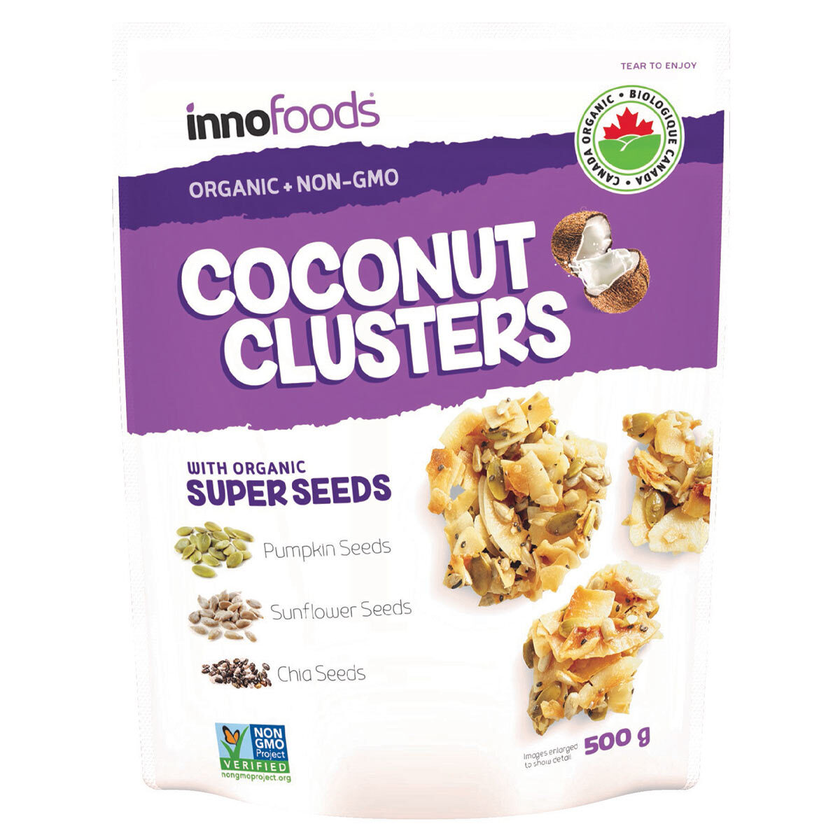 Coconut Clusters with Super Seeds, 500g