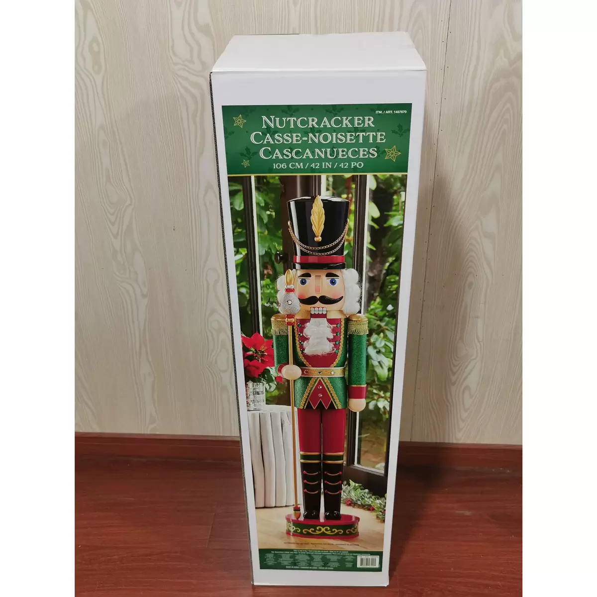 Buy 42" Nutcracker in Green Coat Lifestyle Image at Costco.co.uk