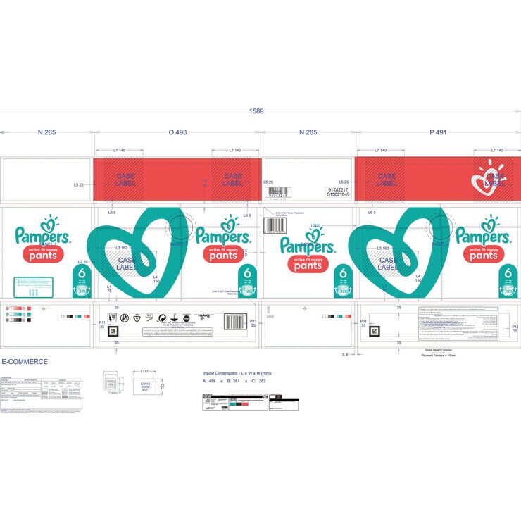 Pampers Active Fit Nappy Pants Size 6, Monthly 120 Pack Costco UK