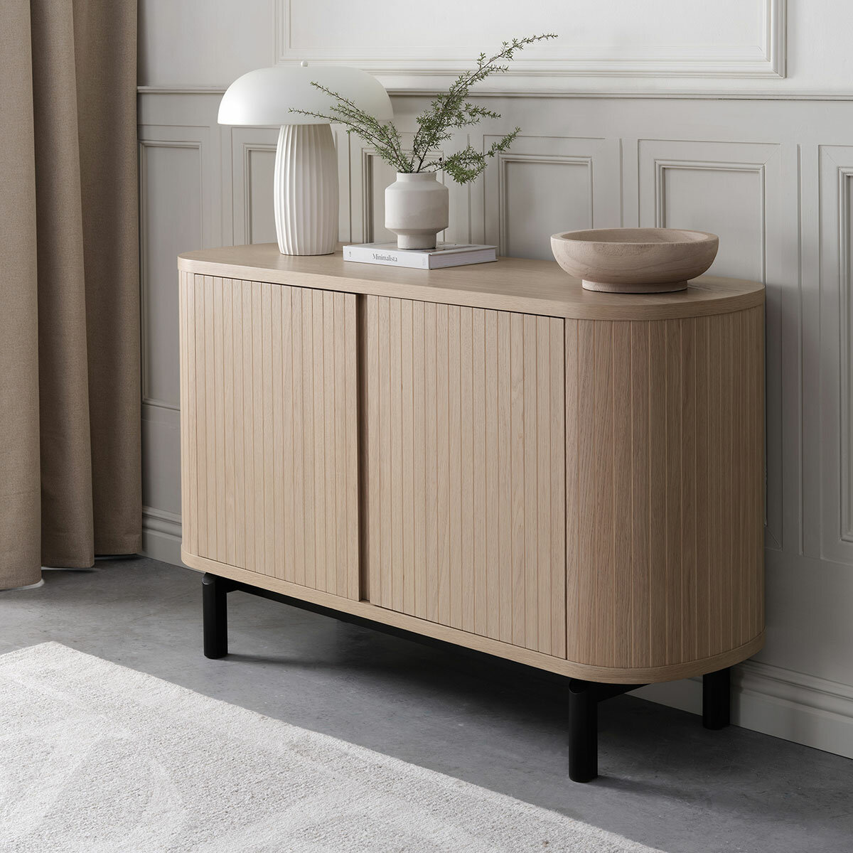 Bentley Designs Vega Scandi Light Oak Small Sideboard Bentley Designs Vega Scandi Light Oak Small Sideboard
