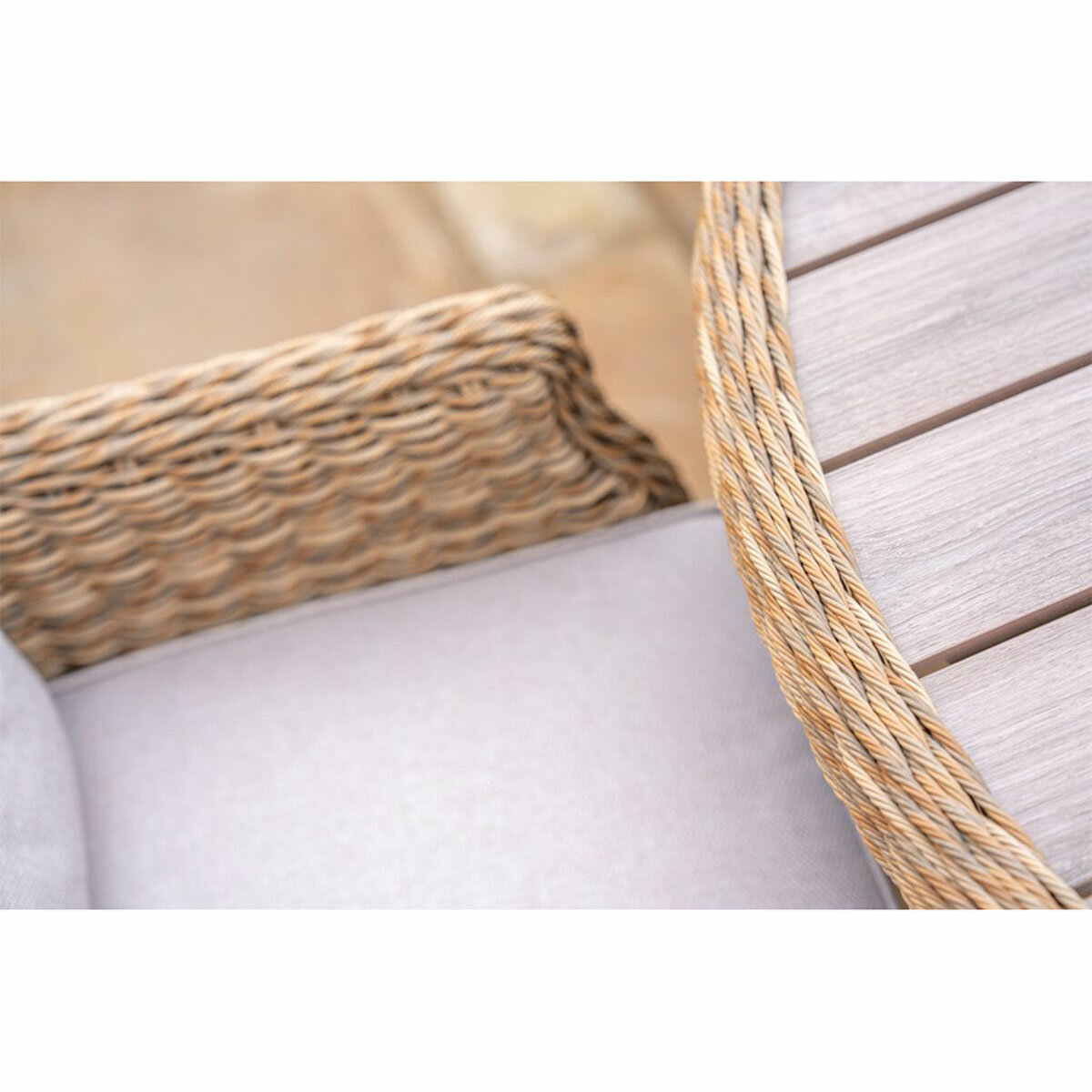 Kettler Hazel 8 Piece Wicker Dining Set with Umbrella