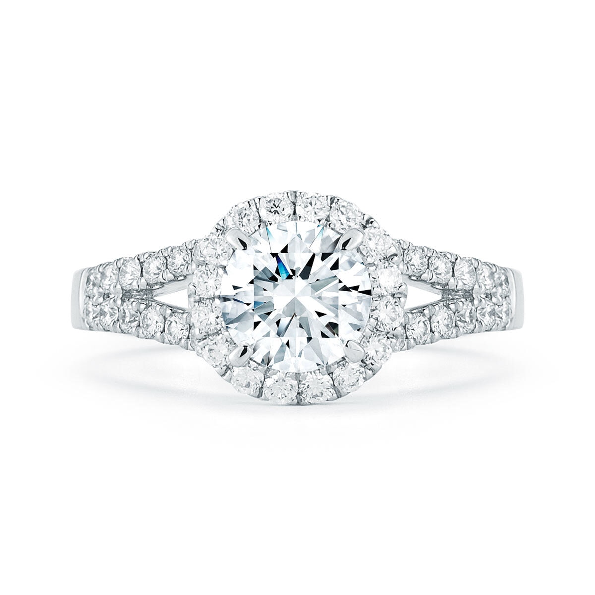 1.35ctw Round Brilliant Diamond Ring, Platinum