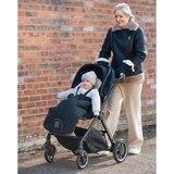 Naturally Sheepskins Merino Sheepkin Stroller Mittens in Black