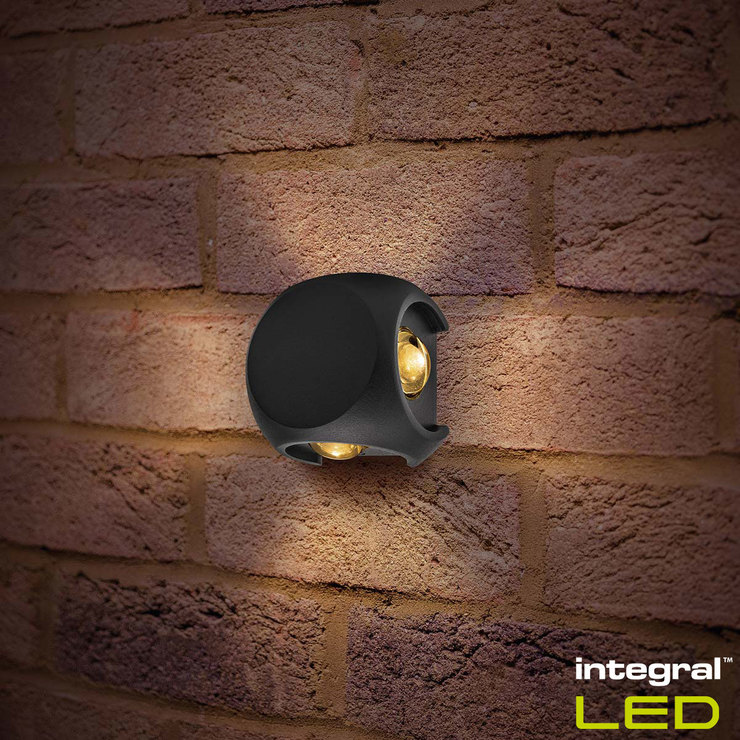 Integral Crosscube 4 Way Outdoor Wall Light Pack Of 2 Costco Uk