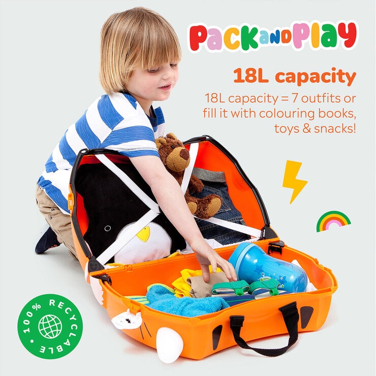 Trunki Ride-On Suitcase - Tipu the Tiger