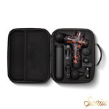 Sonix R3 Massage Gun in case with accessories