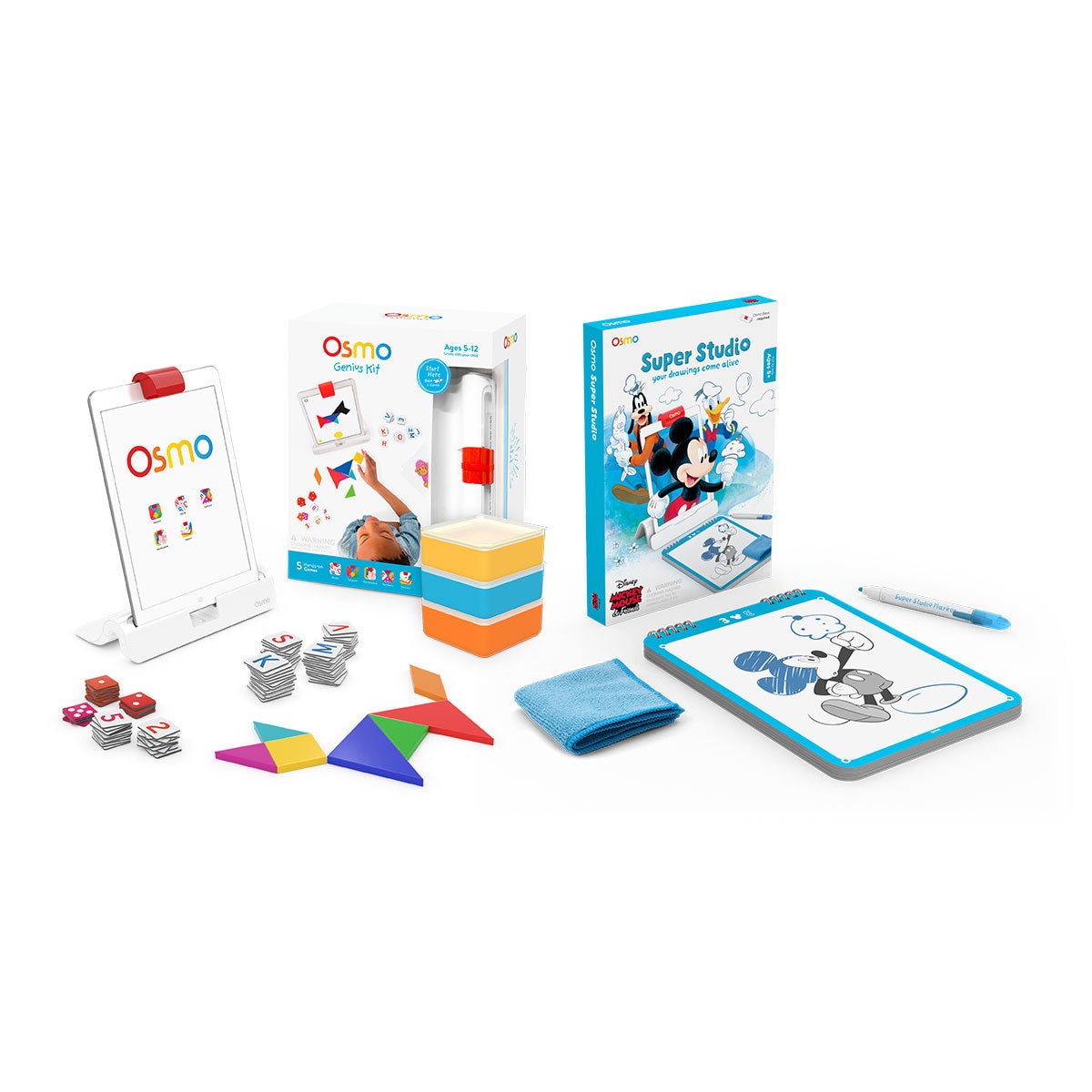 Osmo Genius Kit + Mickey Mouse & Friends Super Studio Kit (6+ Years)