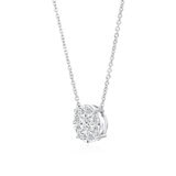 1.00ctw Marquise & Princess Cut Diamond Pendant, 18ct White Gold
