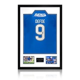 Jermain Defoe Signed Framed Rangers Football Shirt including 2 Photos