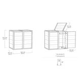 Keter Cortina Hide Away Bin Store (2 Sections)
