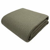 Safdie Cotton Blend Green Jersey Blanket, 224 x 234 cm Safdie Cotton Blend Green Jersey Blanket, 224 x 234 cm