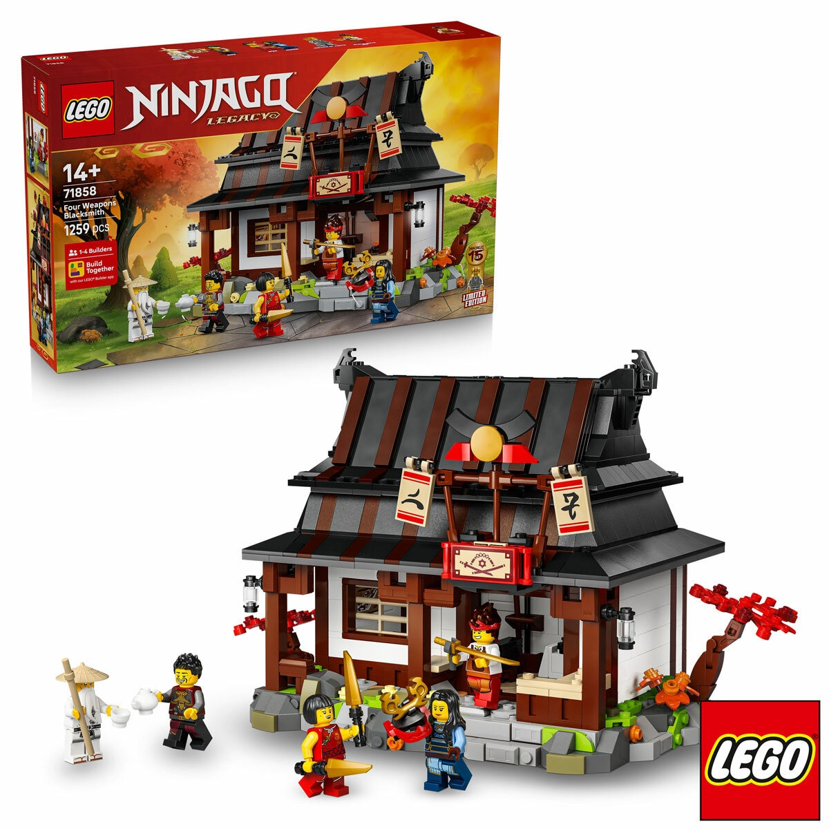 LEGO Ninjago Four Weapons Blacksmith 15th Anniversary - Model 71858 (14th Years)
