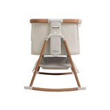 Tutti Bambini CoZee Air Bedside Rocking Crib, Walnut & Ecru