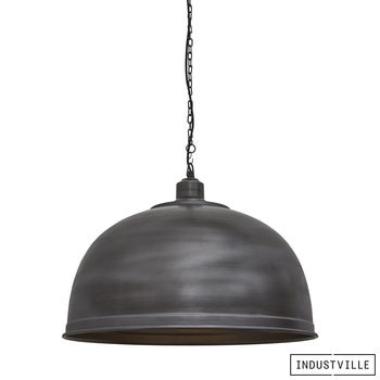Lighting Industville 23 5 Giant Dome Pewter Pendant Light