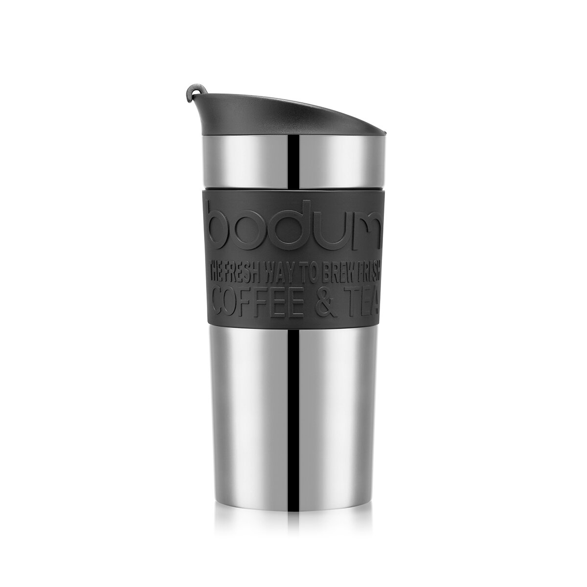 Bodum Stainless Steel Travel Mug (0.35L), 2 Pack - Black & Red