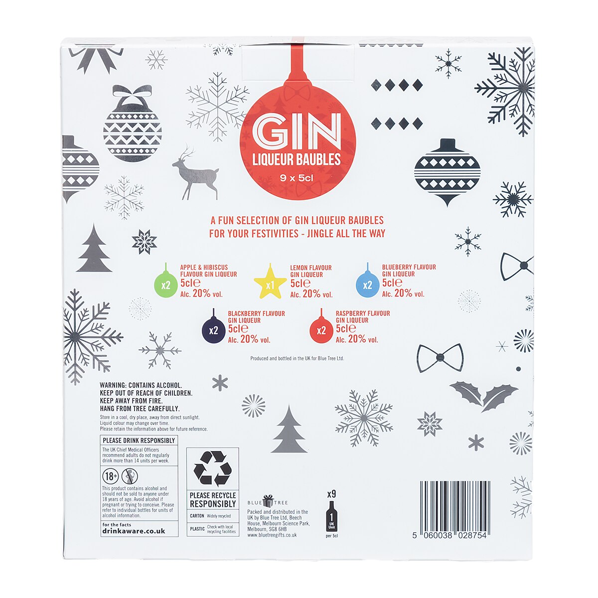 Gin Liqueur Baubles, 9 x 5cl Costco UK