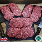 Taste Tradition Wagyu Beef Burgers, 24 x 170g (6oz) presented on table