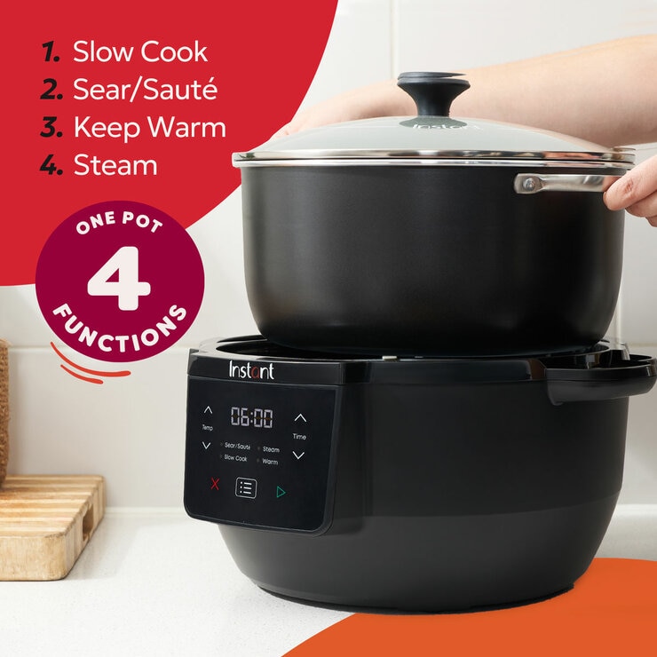 Instant Pot Superior 7.1L Slow Cooker in Black Instant Pot Superior 7.1L Slow Cooker in Black