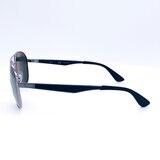 Ray-Ban Gunmetal Sunglasses with Green Polarised Lenses RB3549 004/9A