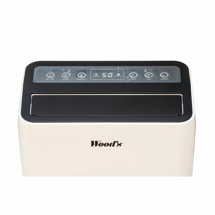 Close up of  Wood's Dehumidifier showing controls
