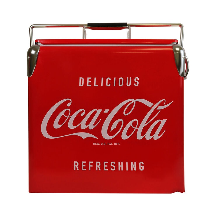 Coca-Cola Retro Ice Chest Cooler with Bottle Opener