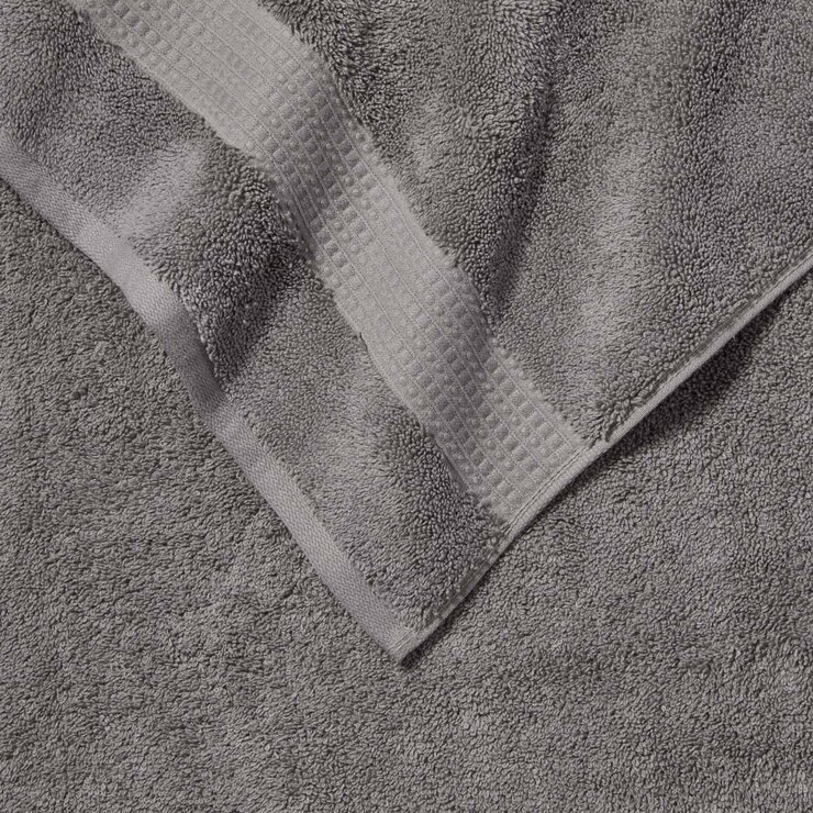 Grandeur 100% Cotton Grey Bath Sheets, 2 Pack