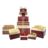 Festive Tower of Treats in Red