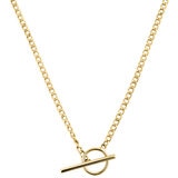 14ct Yellow Gold T-Bar Curb Necklace