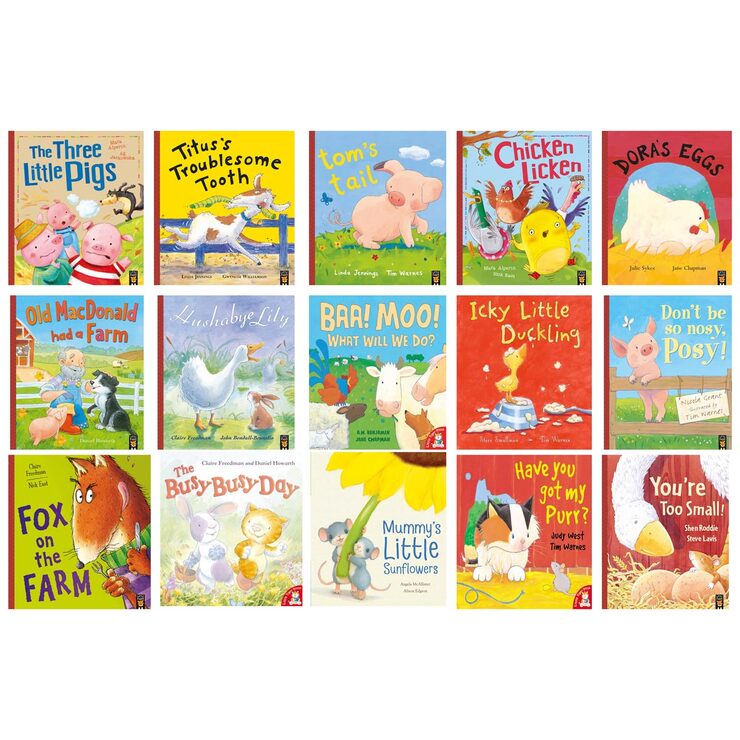Farmyard Friends House Shaped 15 Book Collection