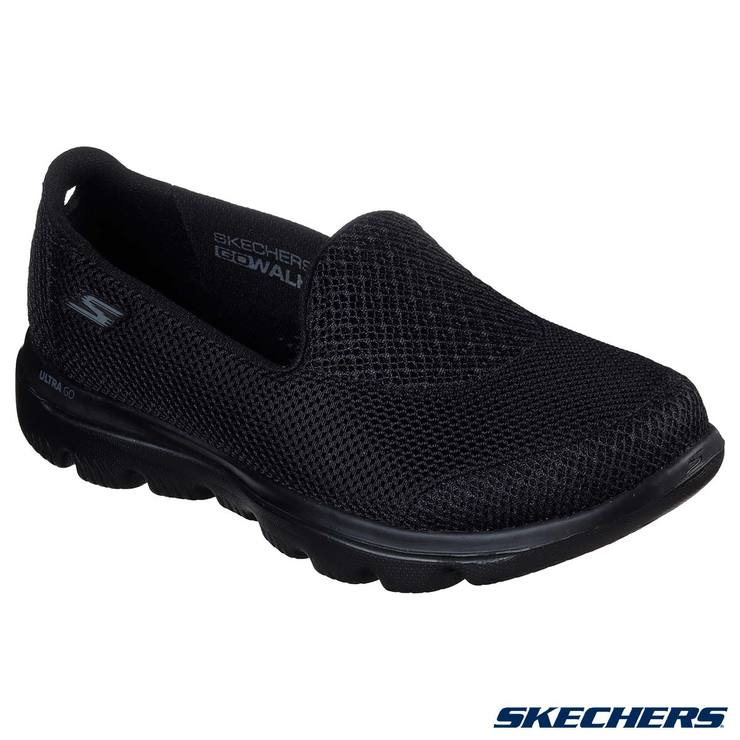 Skechers GOwalk Evolution Women's Shoes in Black | Costco UK