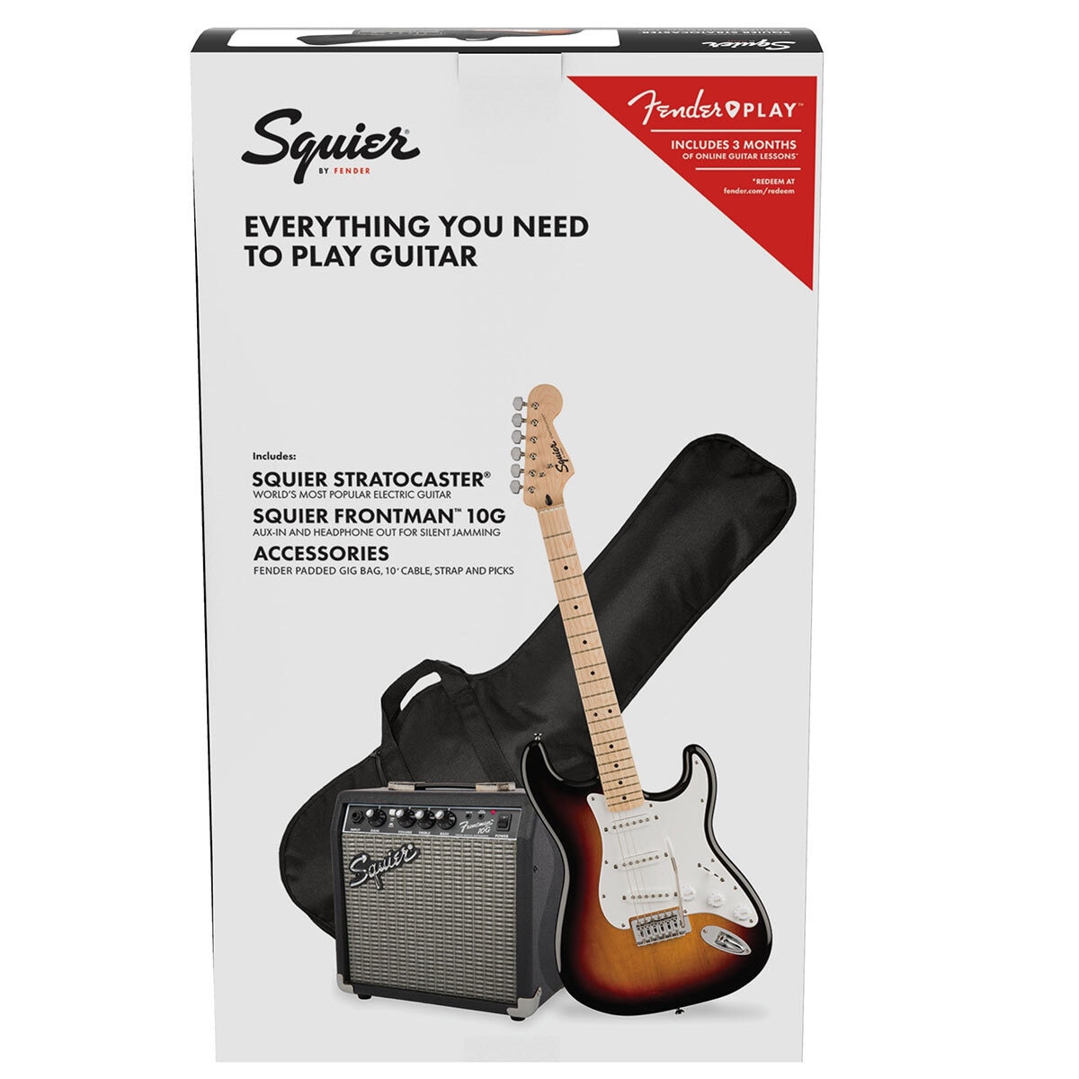 Squier Stratocaster® Electric Guitar Bundle in Sunburst Costco UK