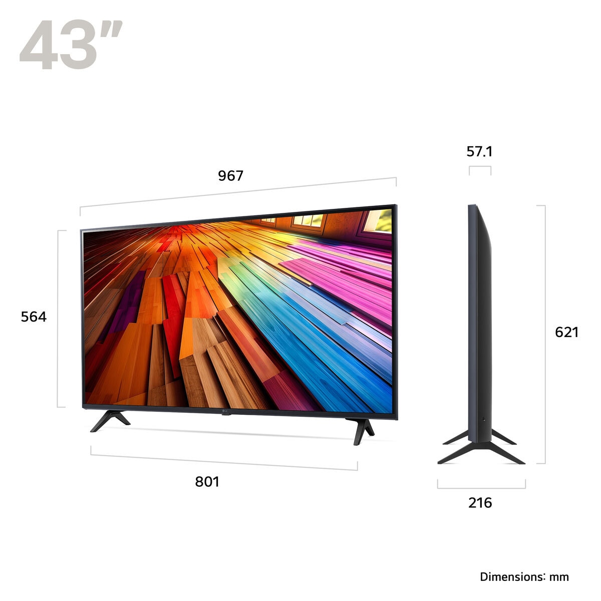 LG 43UT80006LA 43 Inch 4K Ultra HD Smart TV