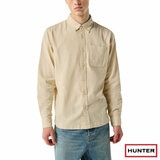 Hunter Mens Long Sleeve Shirt in Oatmeal