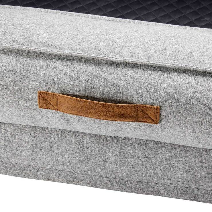 Kirkland Signature Medium Bolster Bed in Tweed, 28"x 36"x 9" Costco UK