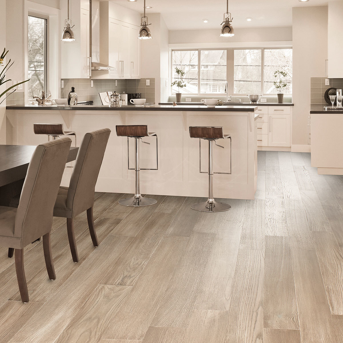 Golden Select Harbour (Grey) Waterproof Engineered  Hardwood Plank Flooring with Foam Underlay - 1.44 m² Per Pack