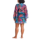 Rod Beattie Ladies Bleu Beach Cover Up Dress in Tropical, Large