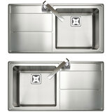 Cut out image of sinks on white background