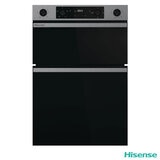 Hisense Hi6 BID914221CX Electric Built-In Double Oven, A Rated in Stainless Steel