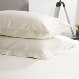 Belledorm 600 Thread Count Cotton Pillowcase 2 Pack 50 x 75 cm, Ivory